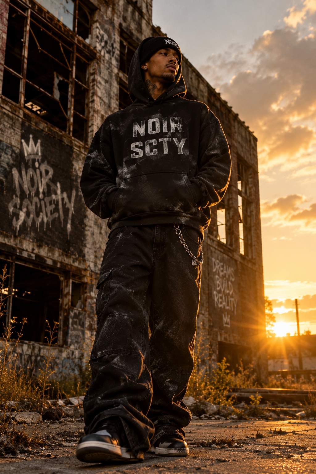 Noir Scty Hoodie
