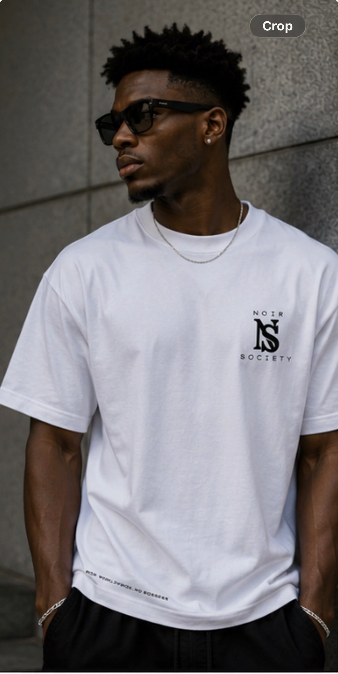 Noir Society Monogram Tee