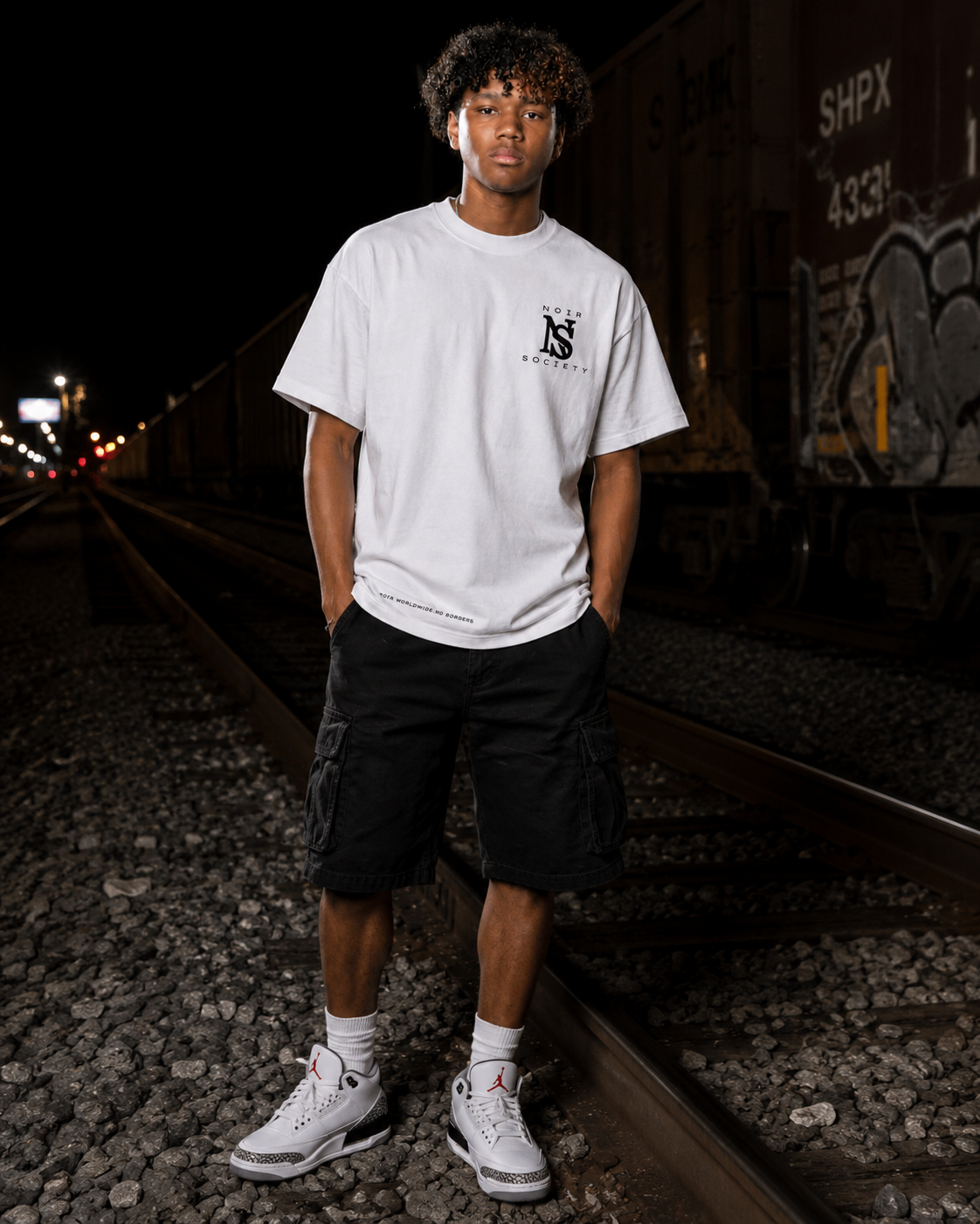 Noir Society Monogram Tee