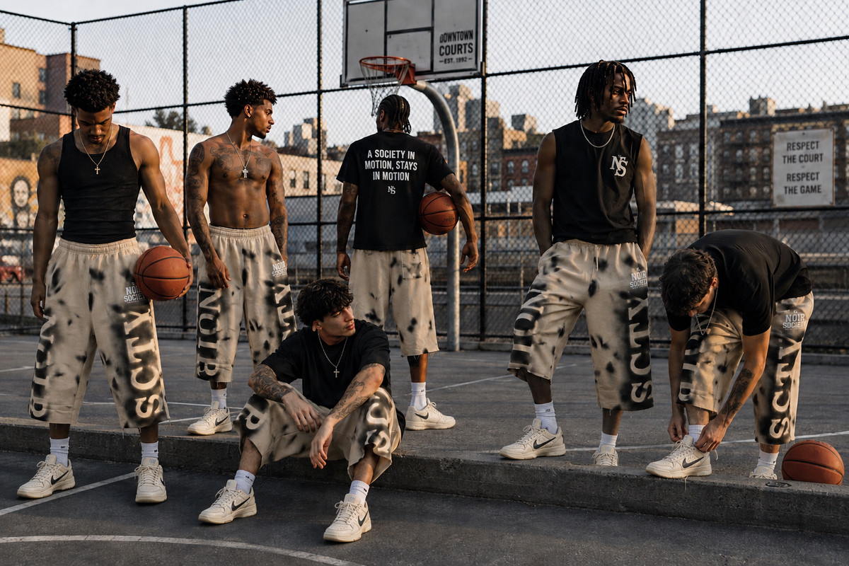 Noir Scty Cut Off Sweats