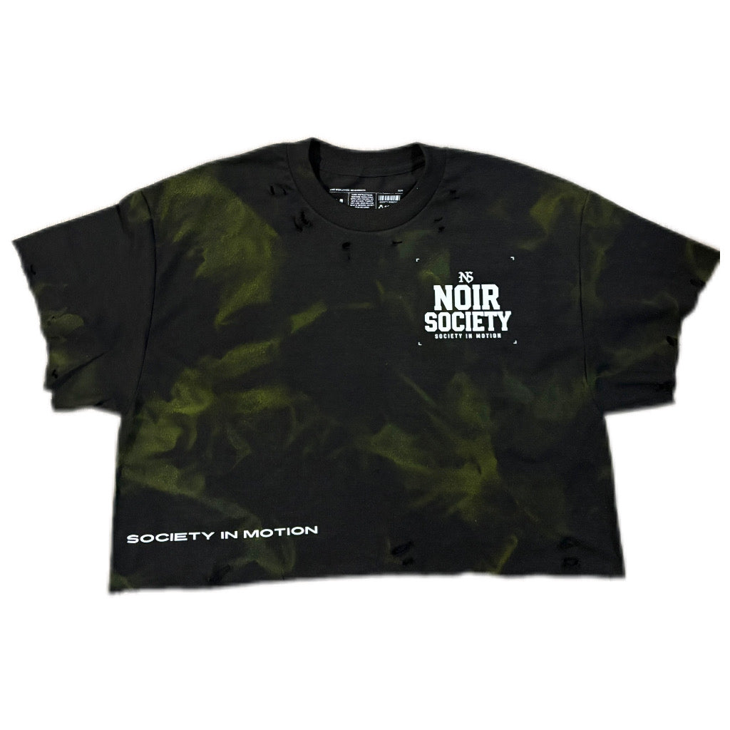 Noir Society Distressed Crop